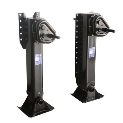 Outside Gear Box Standard Size 24t 28t 30t 60t Fuwa Semi Trailer Landing Gear Hydraulic Trailer Jack