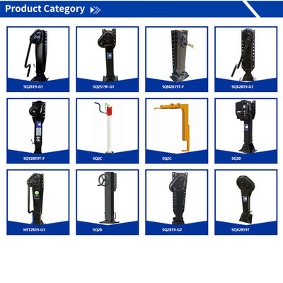 Semi Trailer Parts 28t Jost Fuwa Type Landing Gear with 25-28 Ton Lifting Capacity and IP Grade Salt Spray Test ≥500h