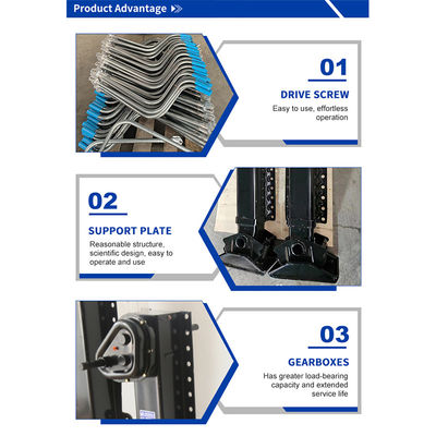 Semi Trailer Parts 28t Jost Fuwa Type Landing Gear with 25-28 Ton Lifting Capacity and IP Grade Salt Spray Test ≥500h