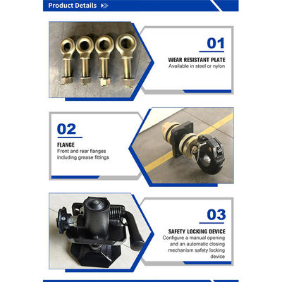 Customized Max Payload Trailer Parts Adjustable Hydraulic Trailer Hitch Coupling Tow Hitch for Construction Vehicles